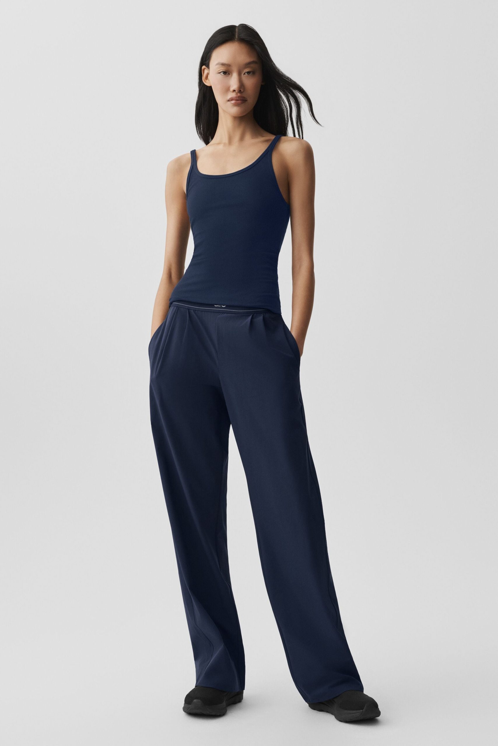 Ribbed Adore Tank - Navy - Image 4