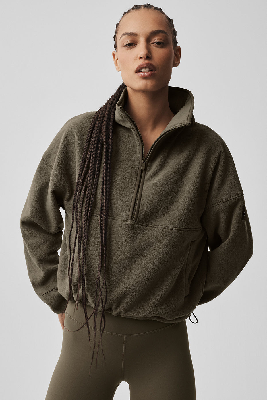 Polar Fleece Retreat Cover Up - Olive Tree - Image 4