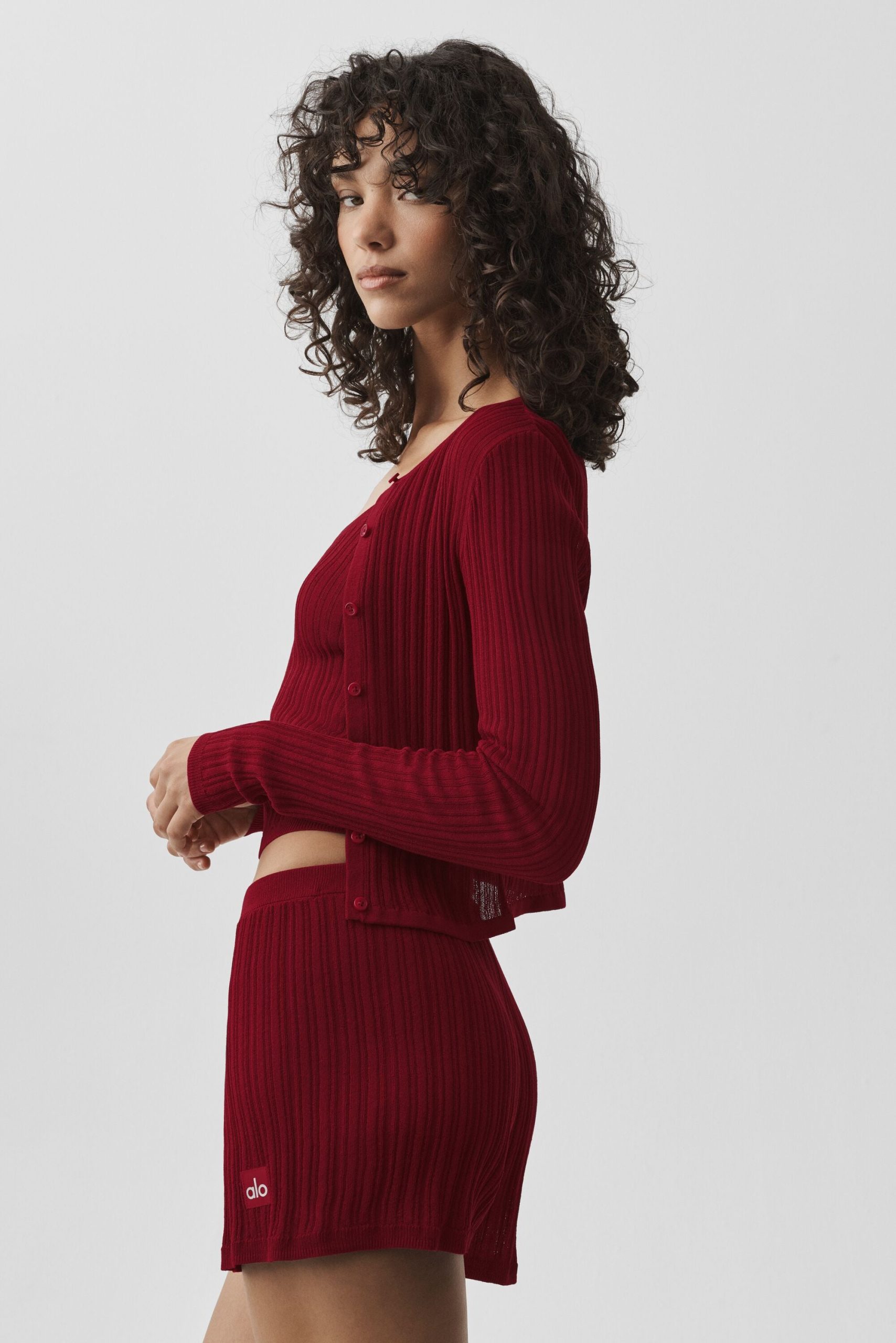 Sweater Sunlit Cardigan - Summer Romance Red - Image 4