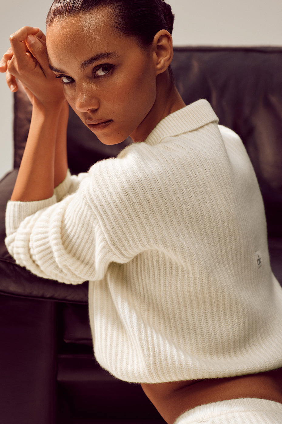 Cashmere Northstar Polo - Ivory - Image 2