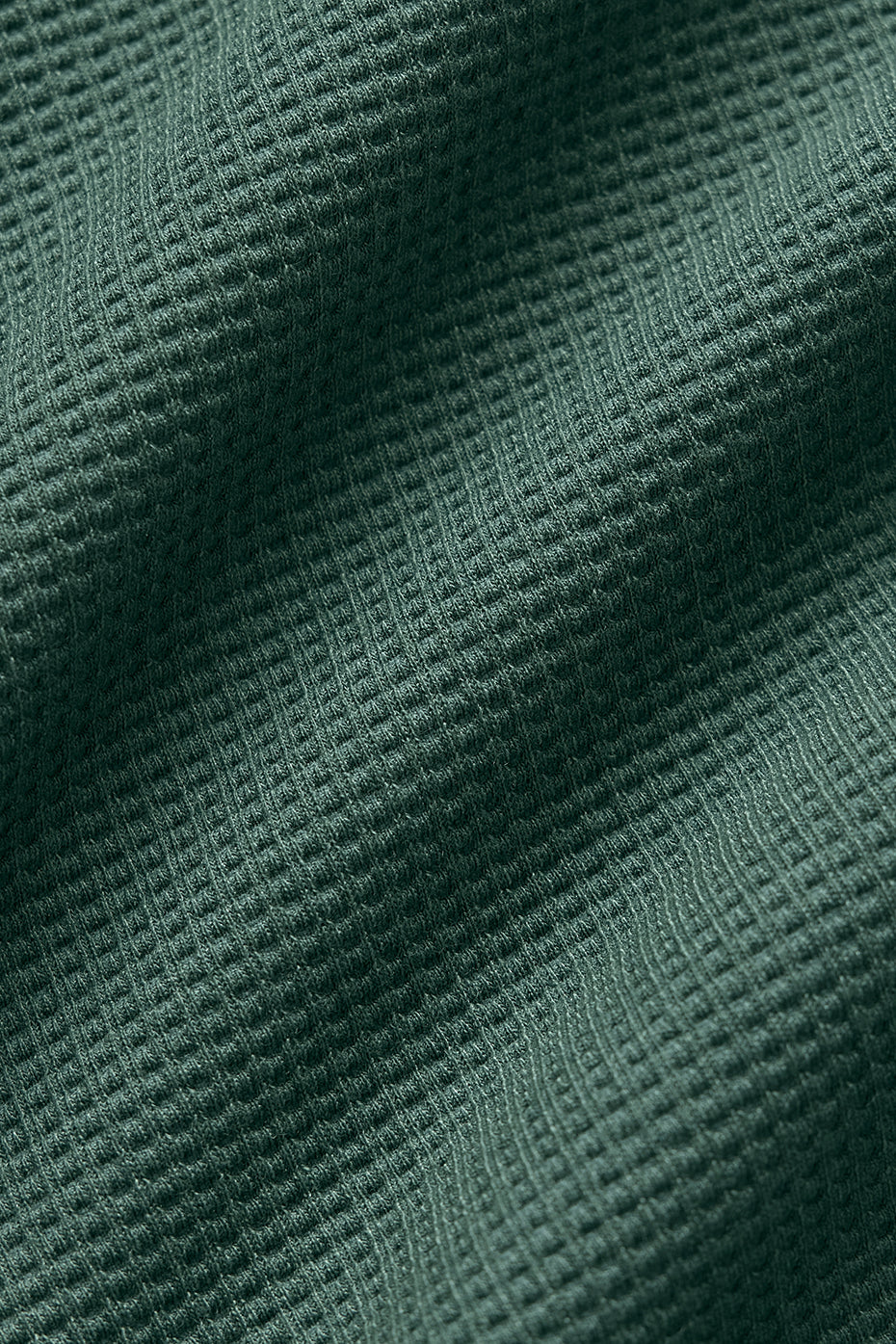 Waffle Weekend Escape Mock Neck Long Sleeve - Clover Green - Image 6