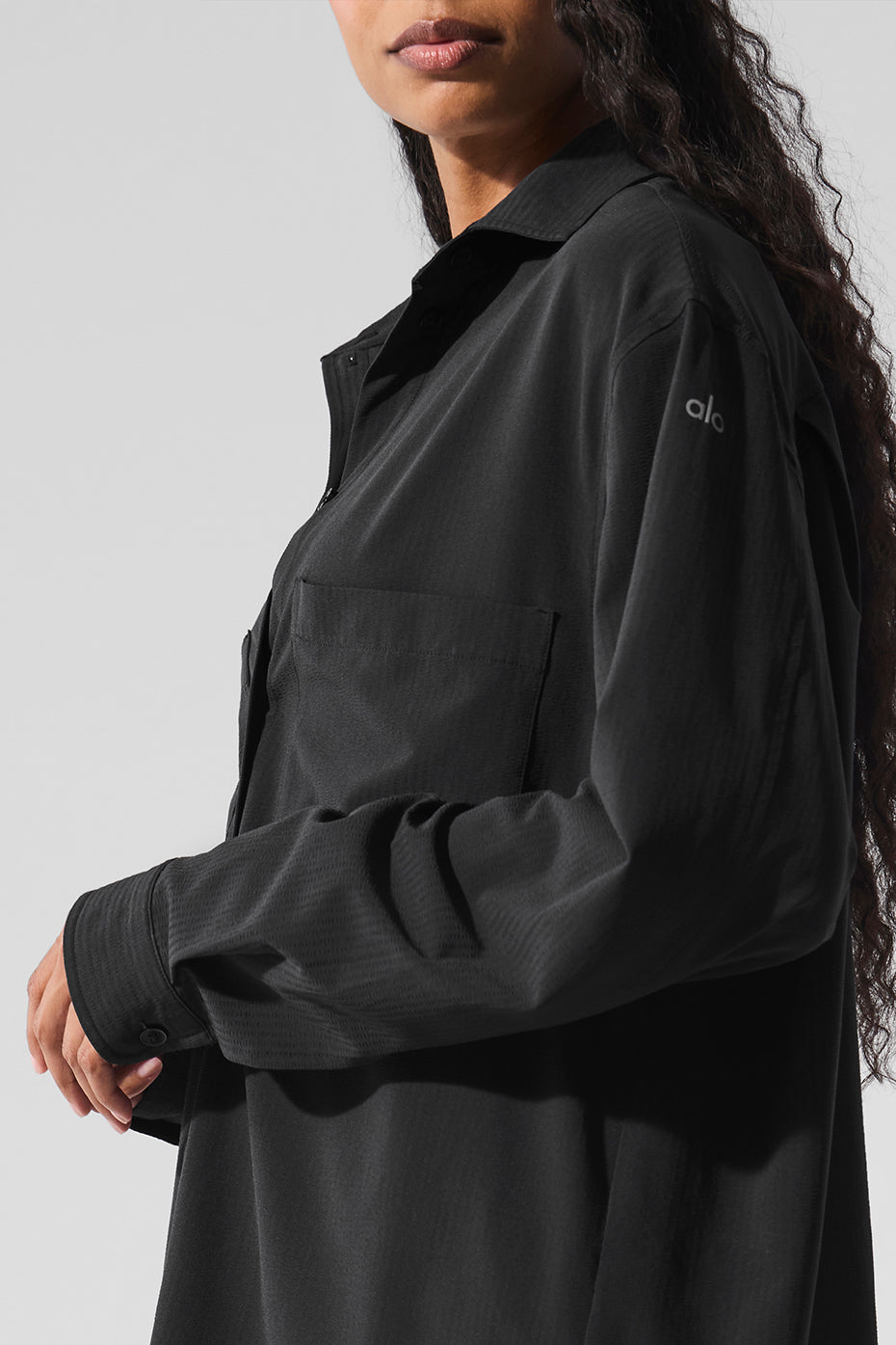 Dreamscape Button Down Long Sleeve - Black - Image 5