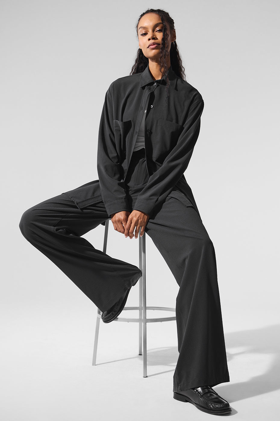Dreamscape Button Down Long Sleeve - Black - Image 6