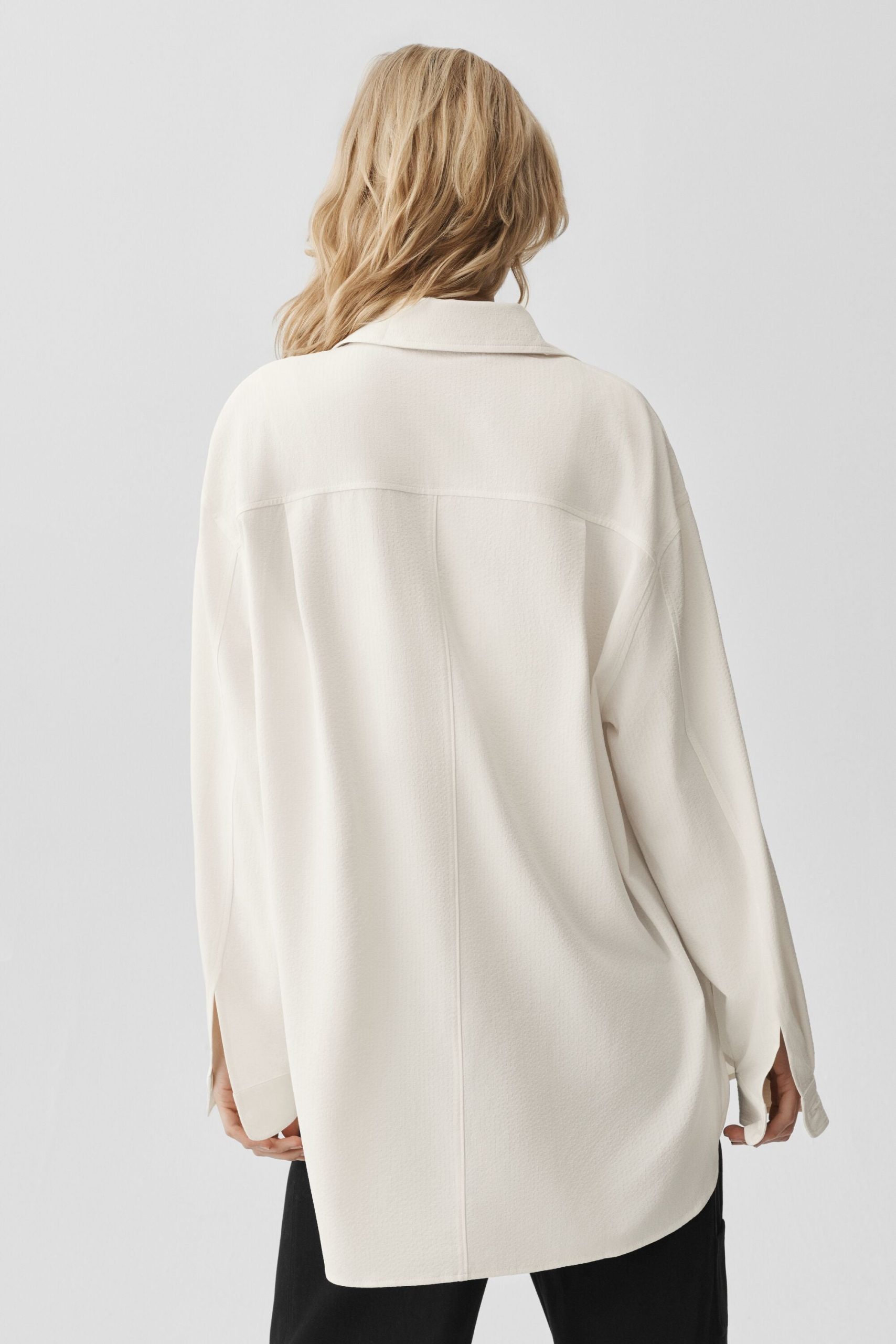 Dreamscape Button Down Long Sleeve - Ivory - Image 4