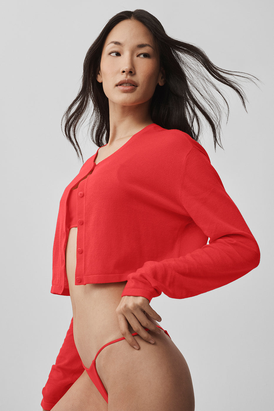 Supernatural Sweater Cardigan - Bright Red - Image 3