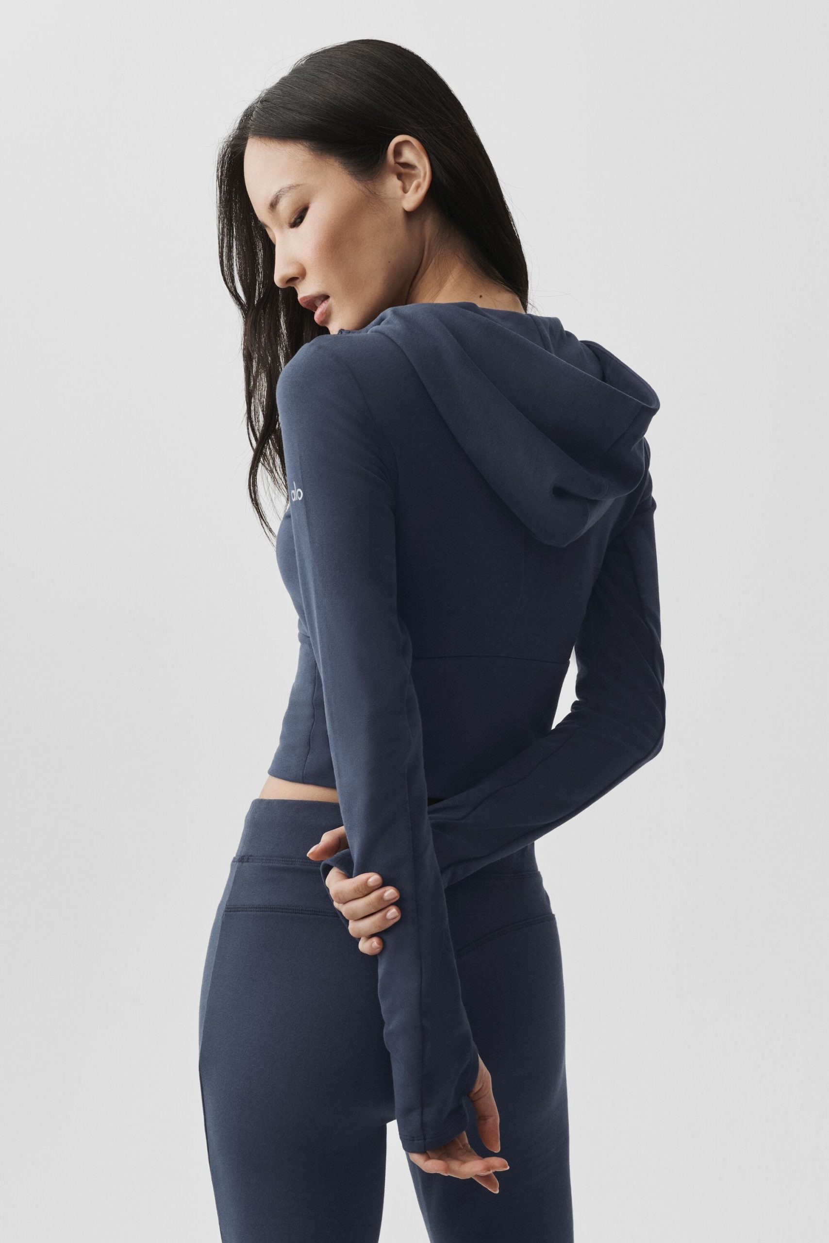 Sway Full Zip Hoodie - Navy - Image 3