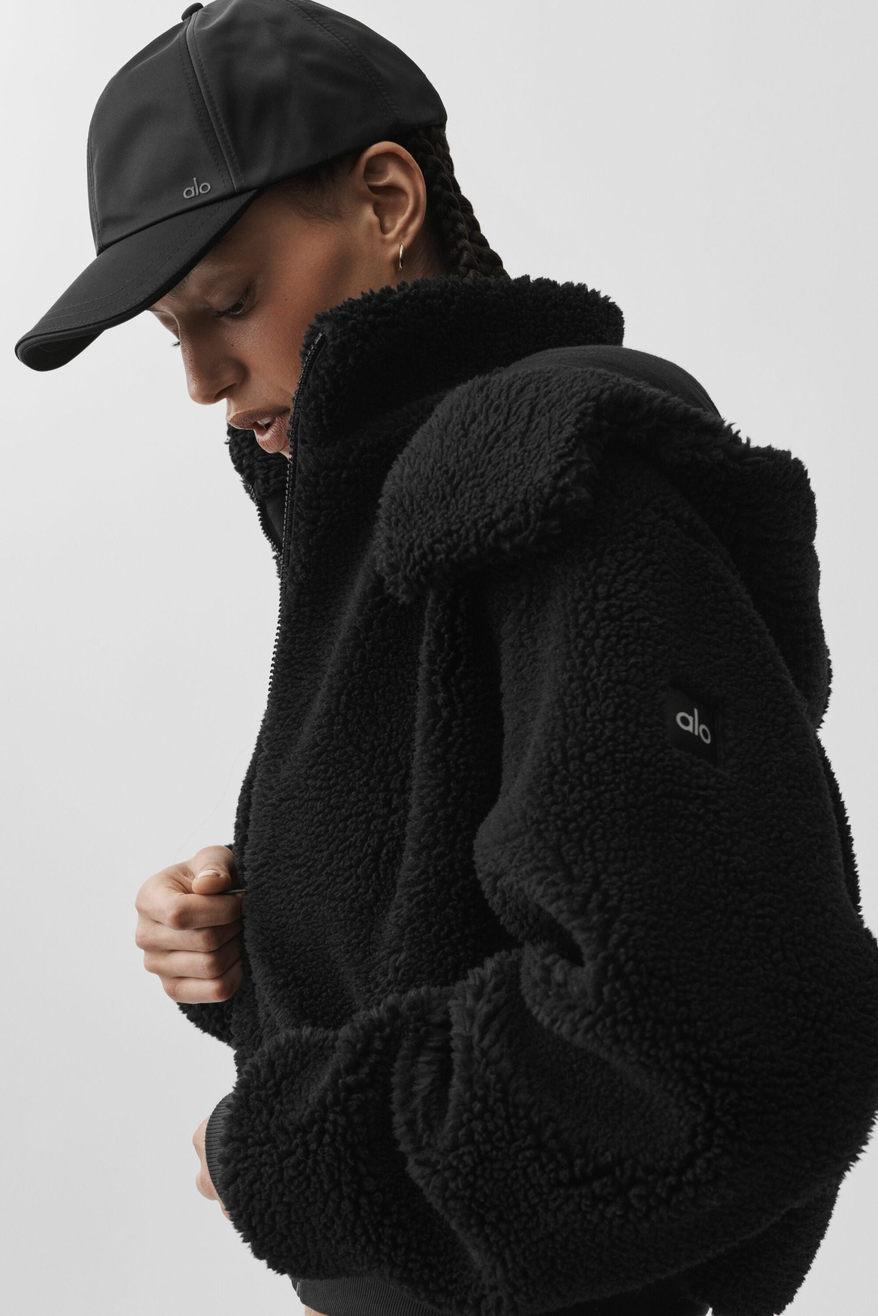 Foxy Sherpa Jacket - Black - Image 5