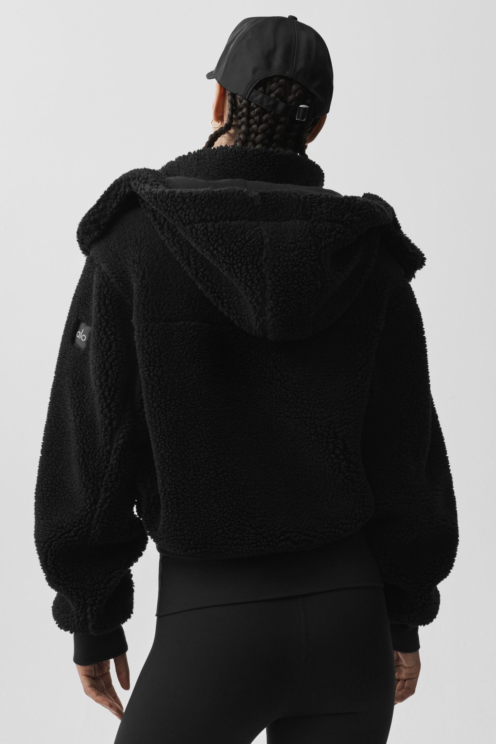 Foxy Sherpa Jacket - Black - Image 4