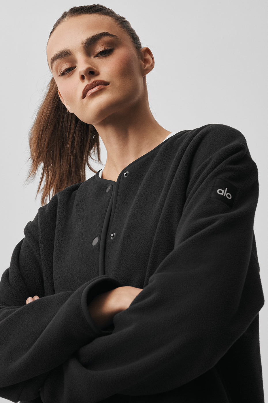 Polar Fleece Take Note Jacket - Black - Image 3