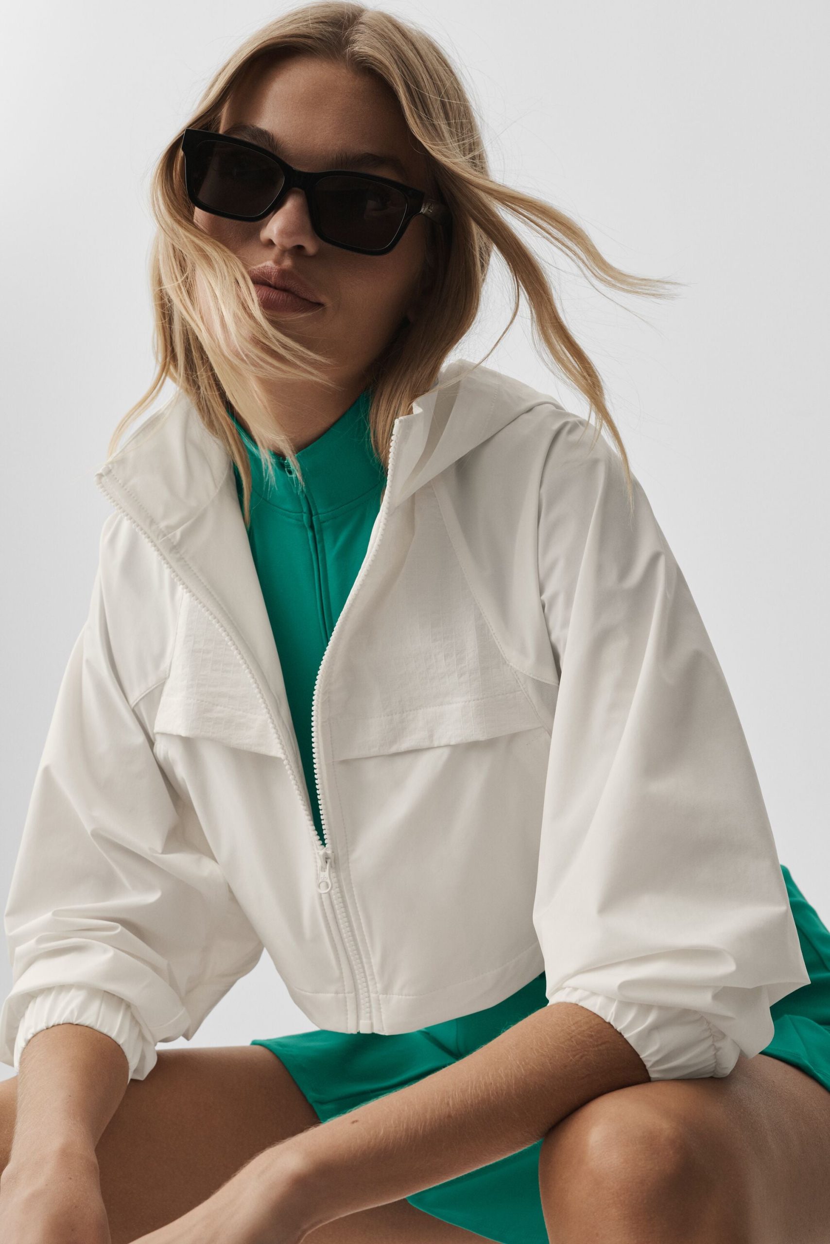 Cropped Playmaker Jacket - Ivory - Image 3