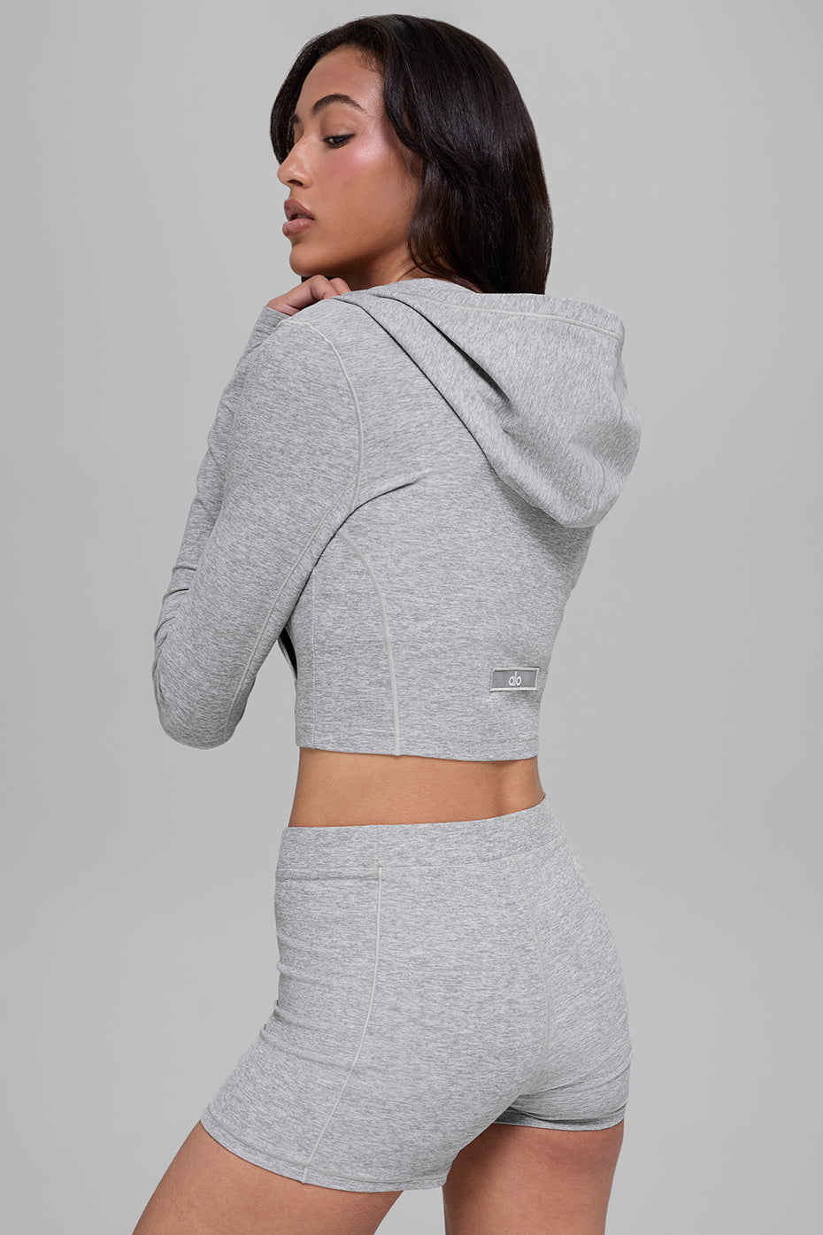 Alosoft Sincere Fitted Jacket - Athletic Heather Grey - Image 4