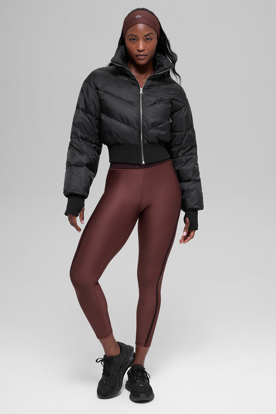 Cropped Atmosphere Puffer - Black - Image 6