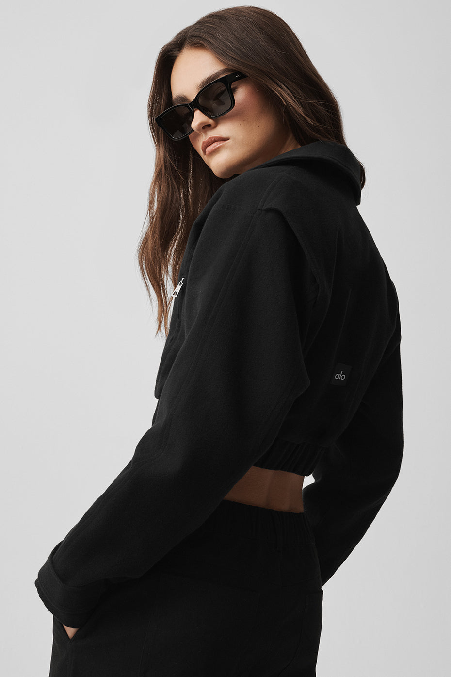 Cropped Cosmopolitan Jacket - Black - Image 3