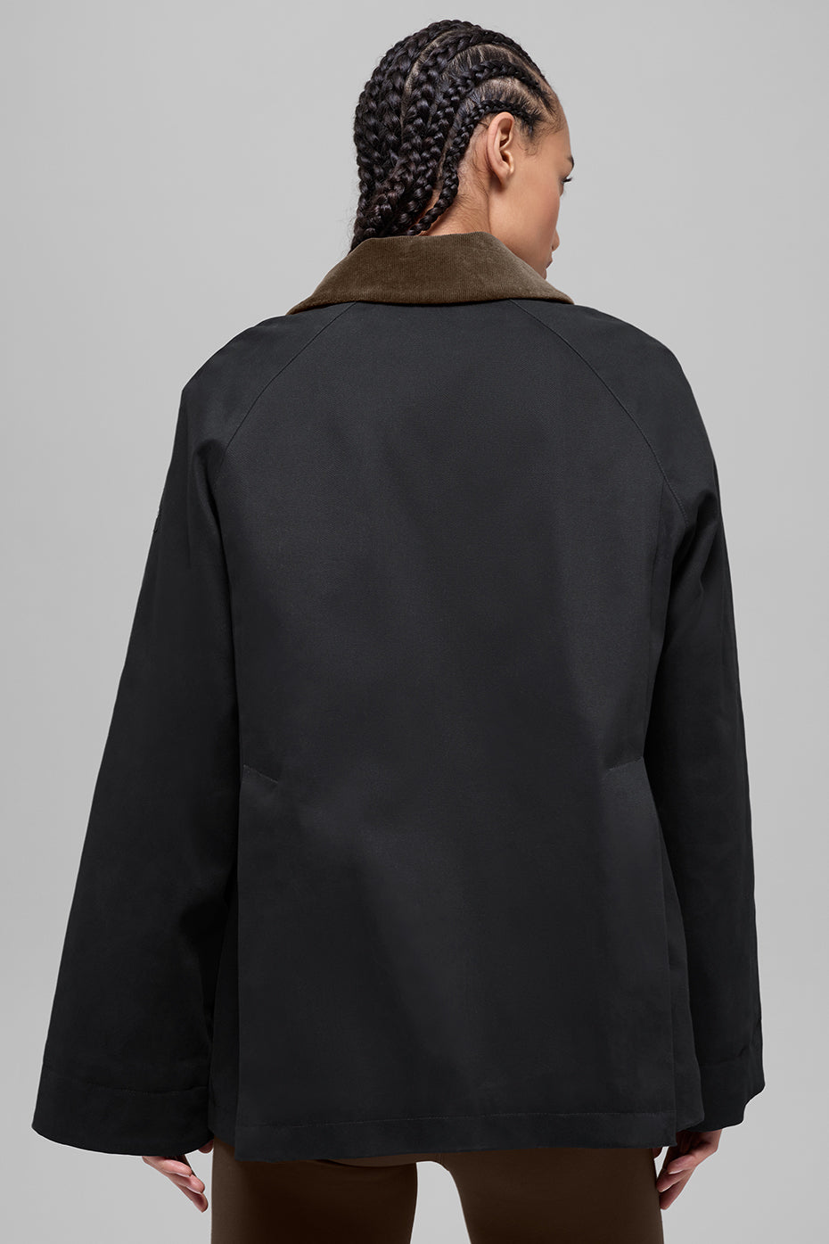 Twill Barn Jacket - Black/Espresso - Image 3