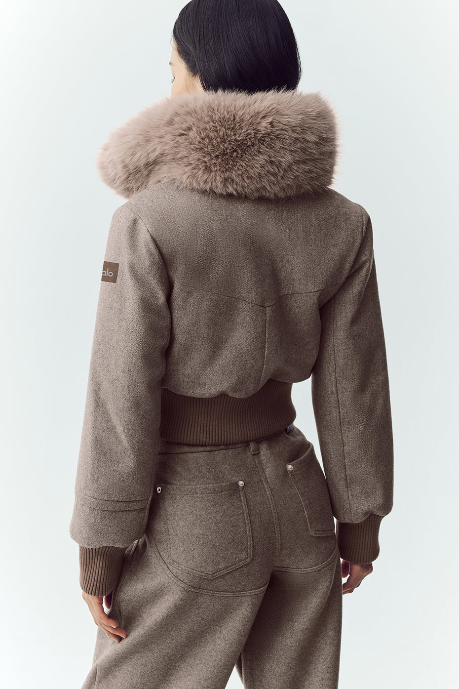 Wool Blend Bunny Slope Jacket - Alpine Cocoa Heather - Image 2