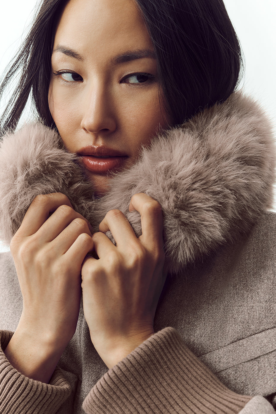 Wool Blend Bunny Slope Jacket - Alpine Cocoa Heather - Image 3
