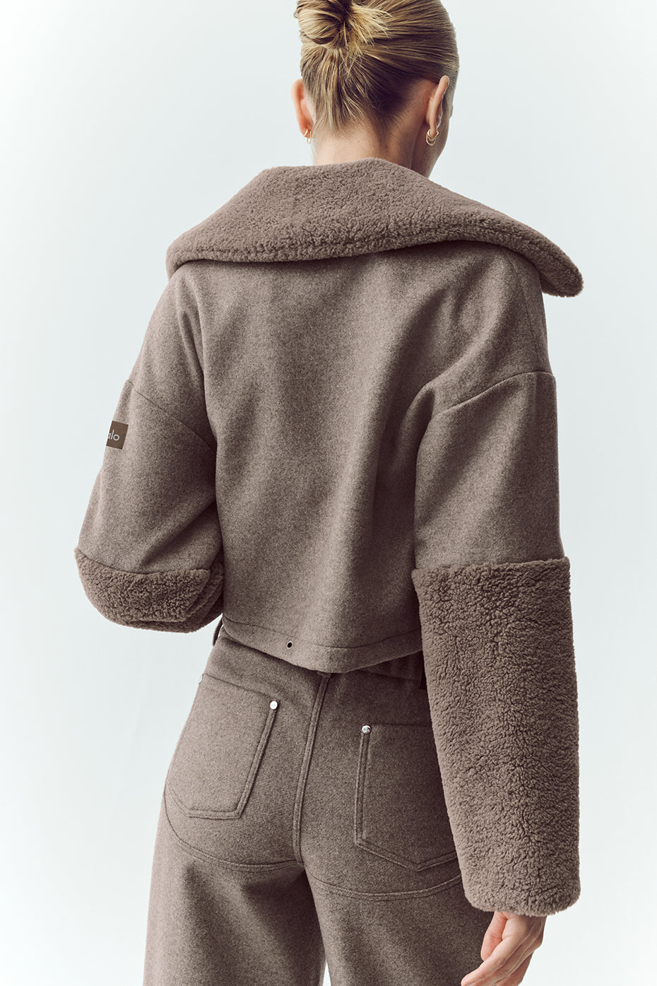 Wool Blend Nightfall Bomber - Alpine Cocoa Heather - Image 2