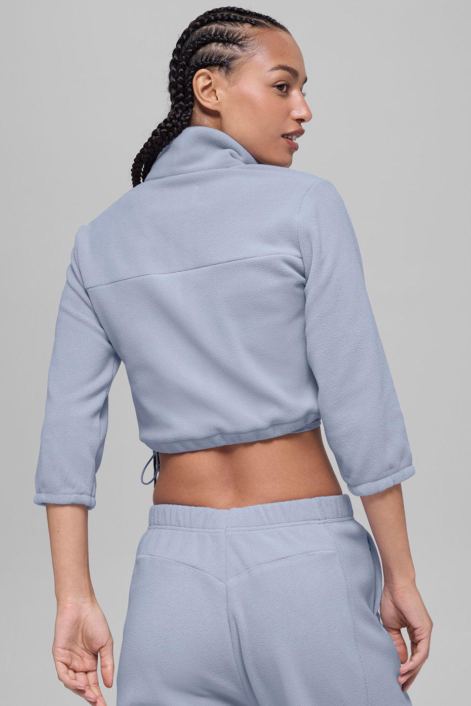 Polar Fleece Retreat Cropped Jacket - Winter Frost - Image 2