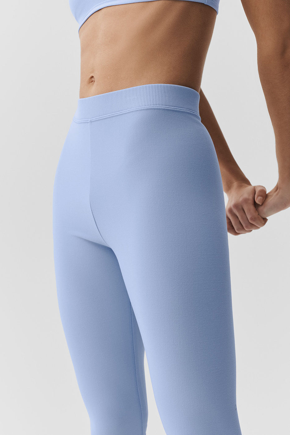 Alosoft High-Waist Iconic 90's Capri - Light Provence Blue - Image 3