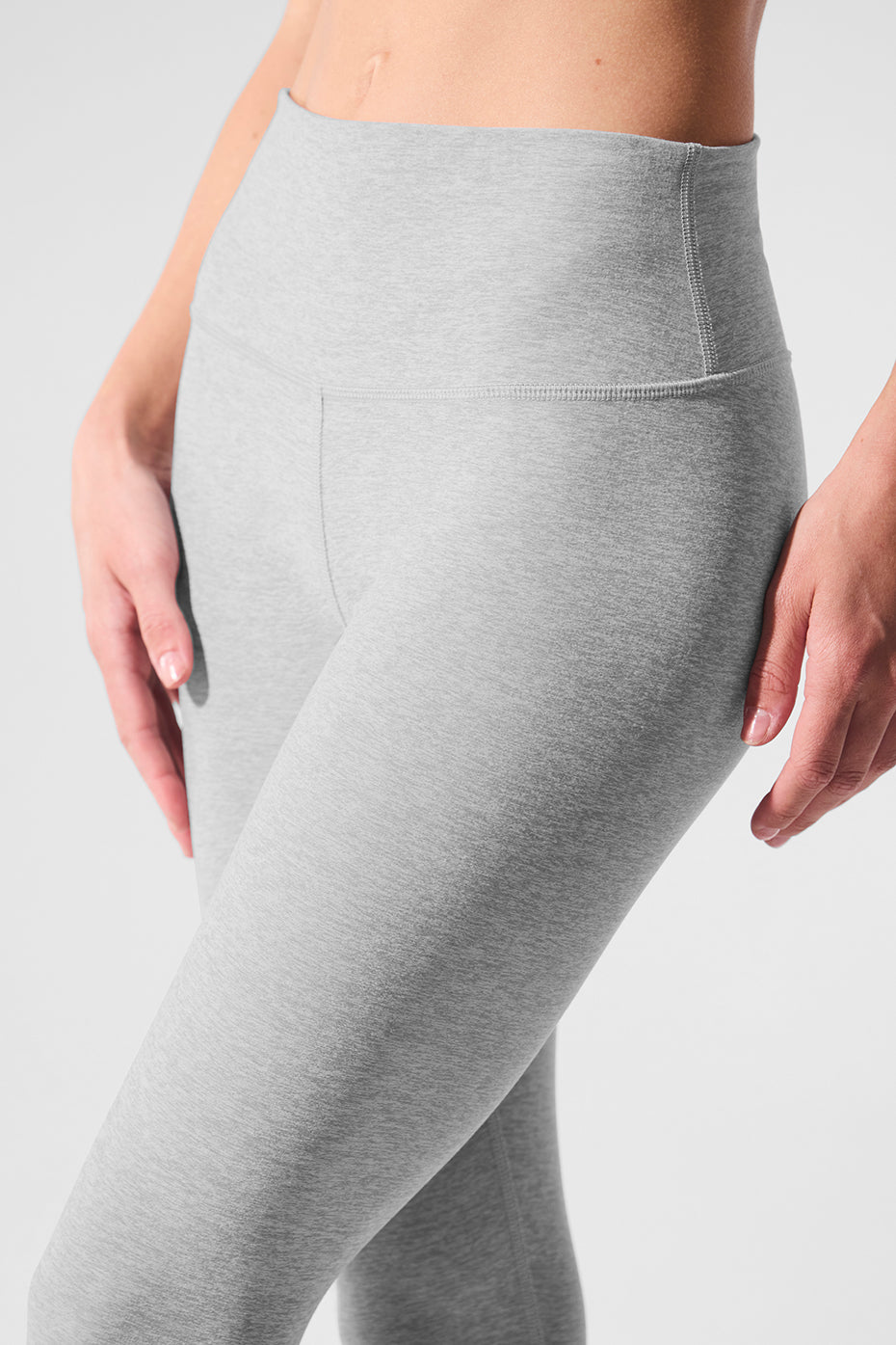 Alosoft High-Waist 7/8 Highlight Legging - Athletic Heather Grey - Image 4