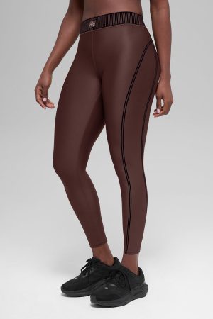 Airlift High-Waist 7/8 Line Up Legging - Brownstone