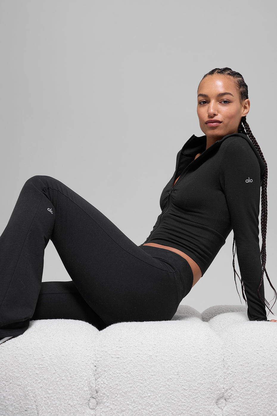Sway Bootcut Sweatpant - Black - Image 4