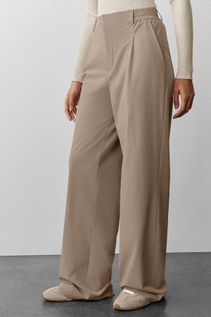 High-Waist Pursuit Trouser (Long) - Gravel