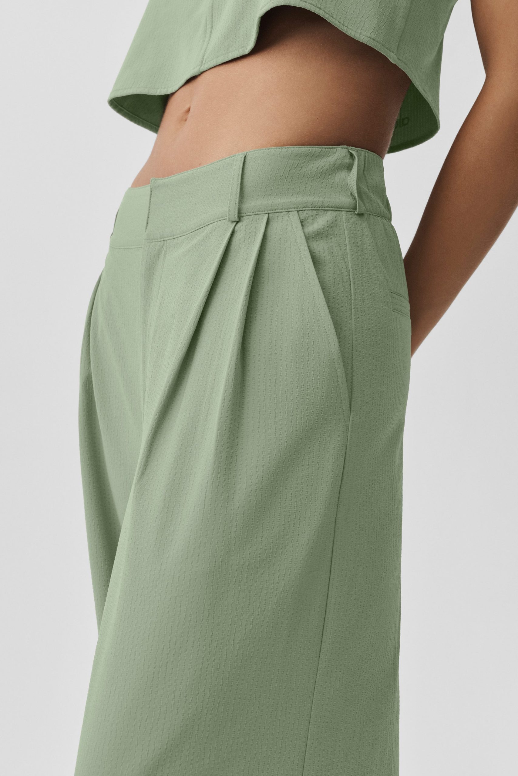 High-Waist Dreamscape Trouser (Regular) - Dune Grass - Image 2