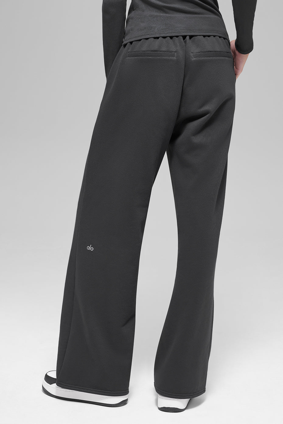 High-Waist Sweatpant Trouser - Anthracite - Image 4