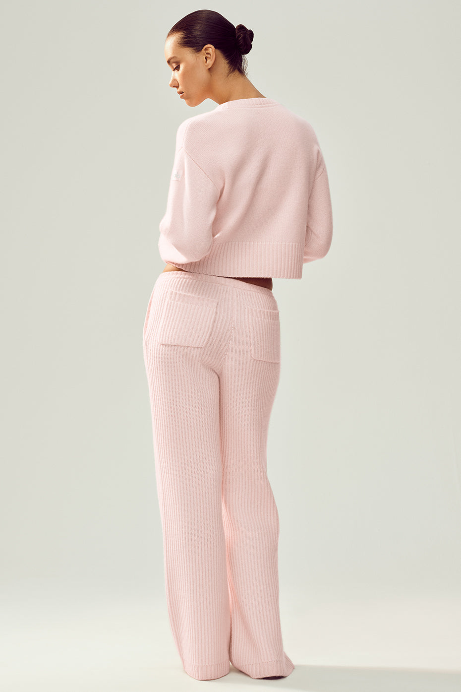 Cashmere High-Waist Northstar Straight Leg Pant - Frosted Pink - Image 2