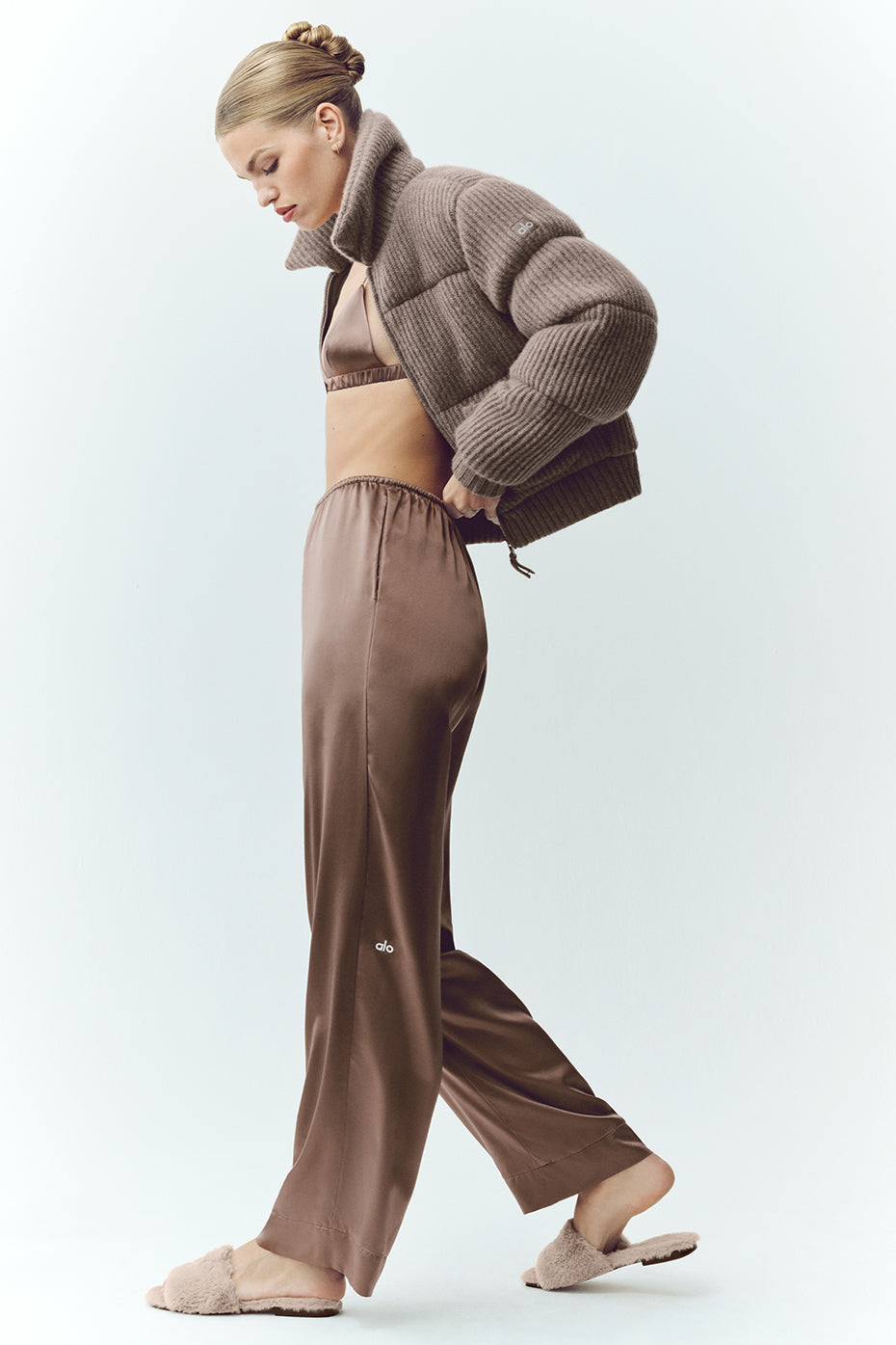 Silk Luminous Pant (Regular) - Alpine Cocoa - Image 3