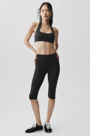 ALO Softsculpt Shoreline Capri - Black