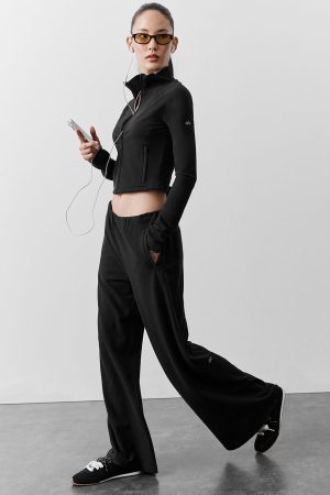 Sway Mid-Rise On The Go Pant - Black