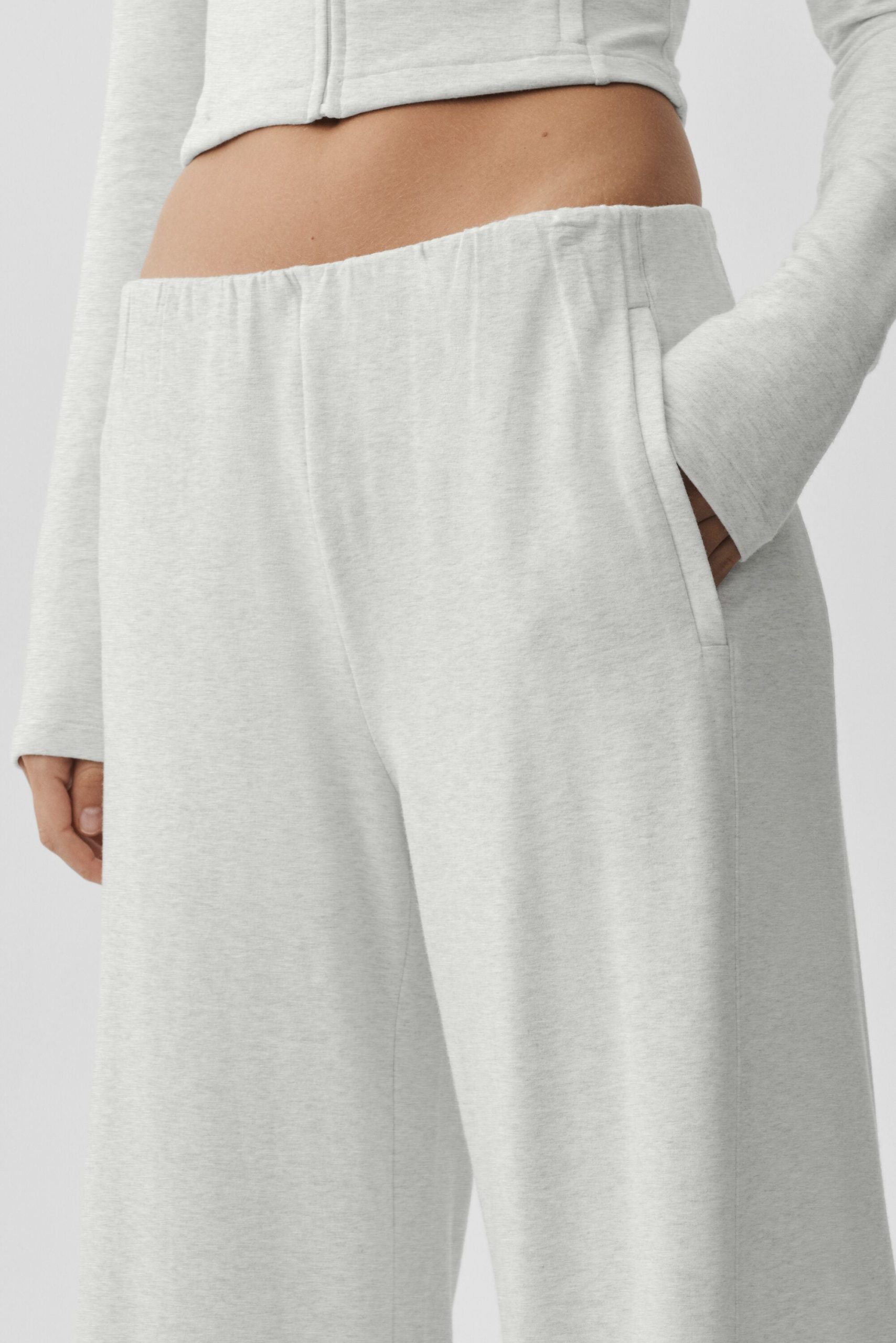 Sway Mid-Rise On The Go Pant - White Heather - Image 2