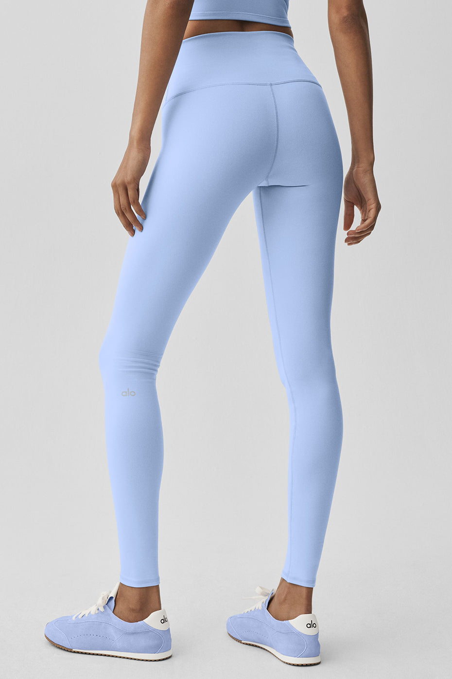 High-Waist Airbrush Legging - Light Provence Blue - Image 4