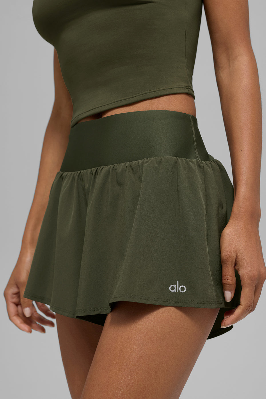 Victory Running Short - Green Olive - Image 3