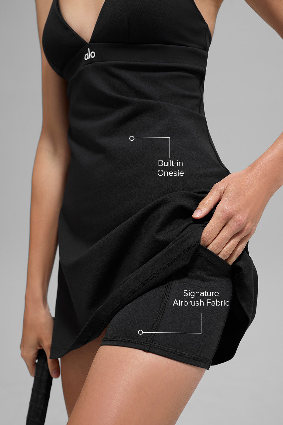 Airbrush Splendor Dress - Black - Image 2
