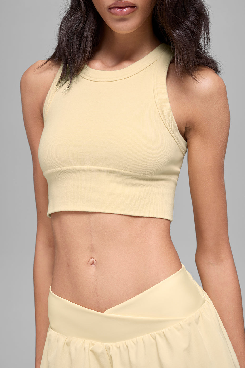 Seamless Delight High Neck Bra - Candlelight Yellow - Image 3