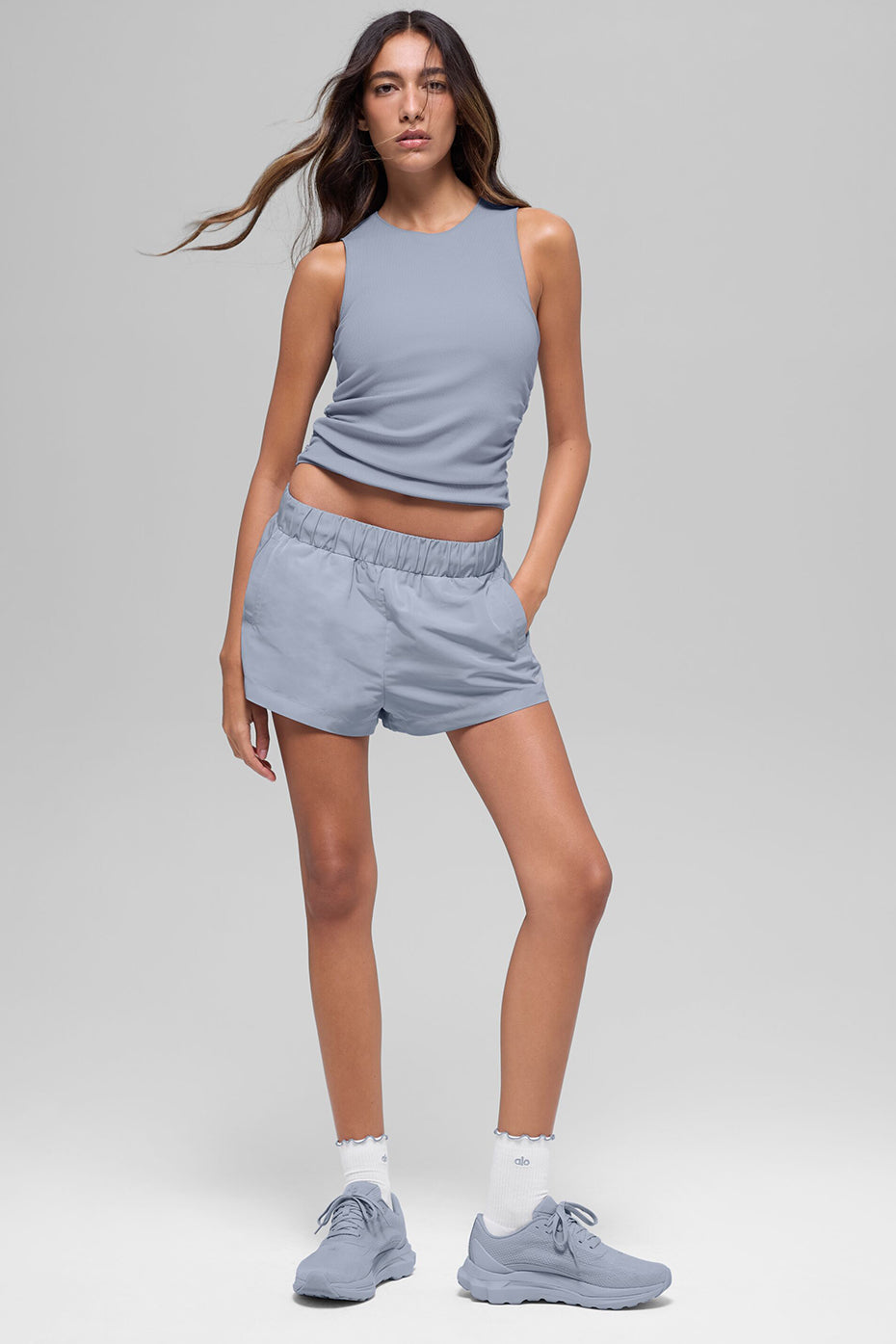 Ribbed En Pointe Tank - Winter Frost - Image 4