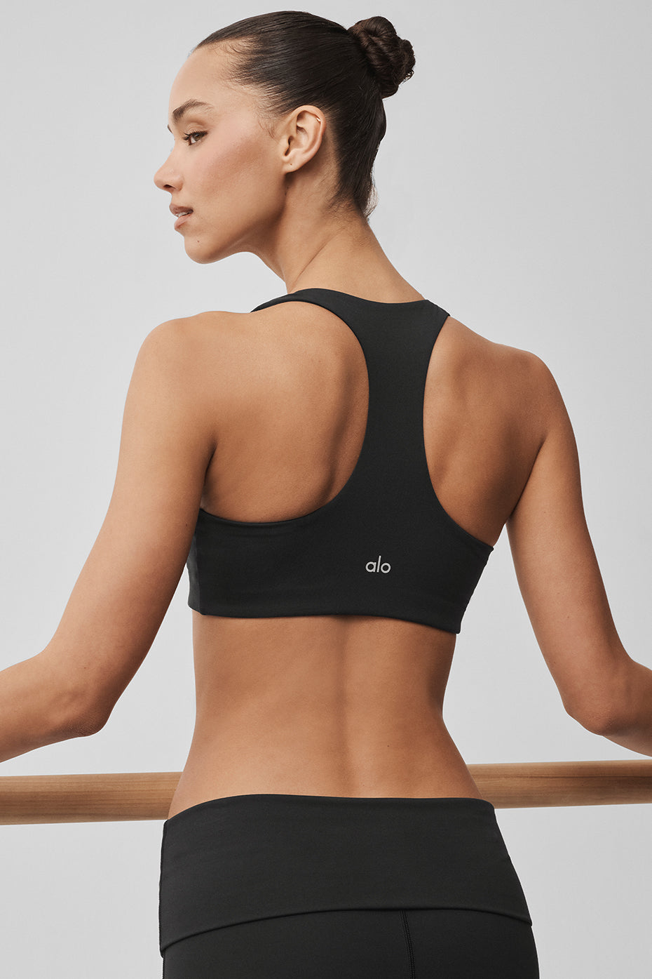 ALO Softsculpt Base Bra - Black - Image 3