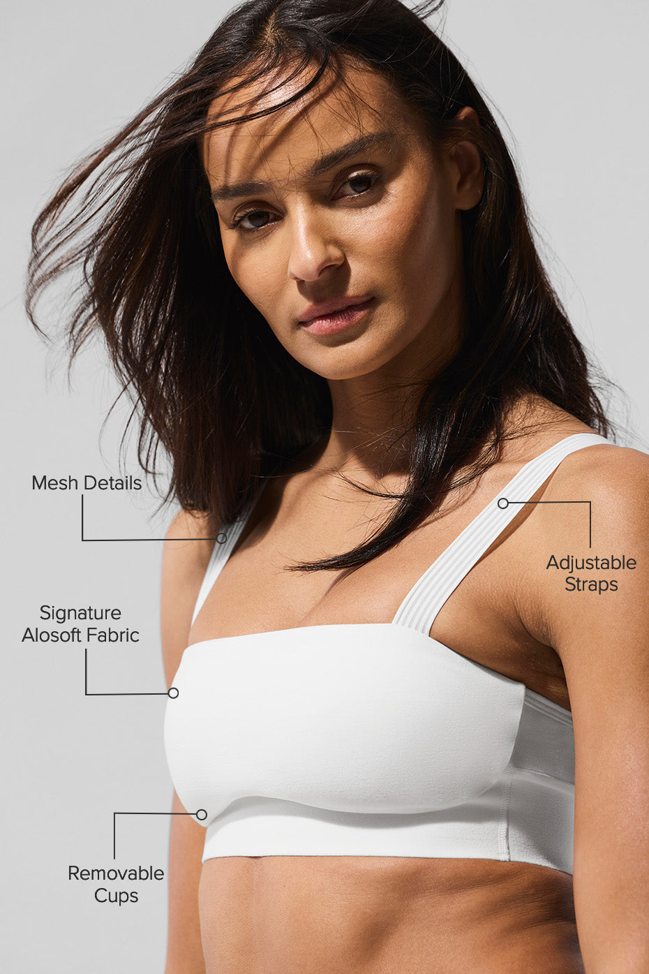 Alosoft Serve It Up Bra - White - Image 2