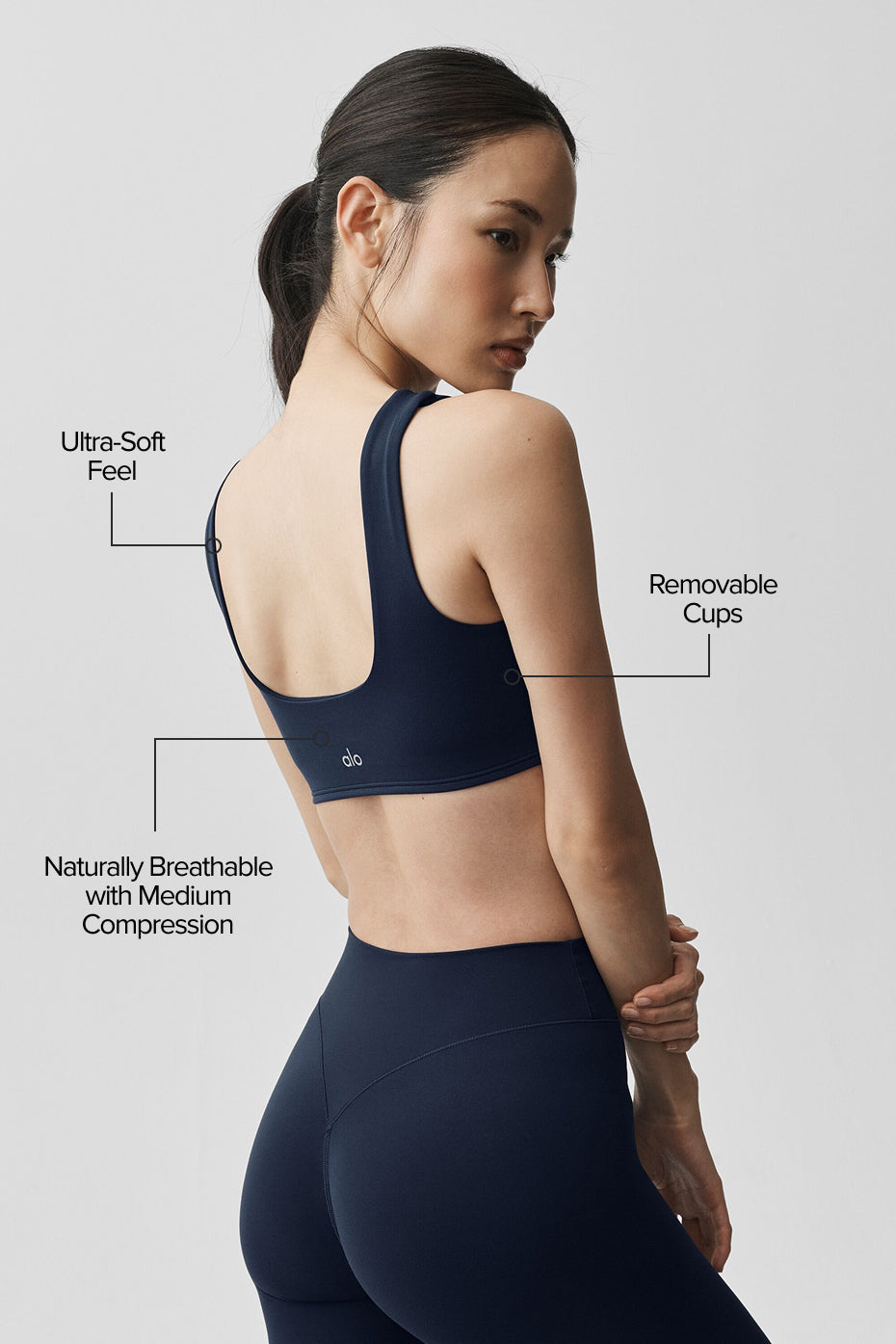 ALO Softsculpt Precision Bra - Navy - Image 2