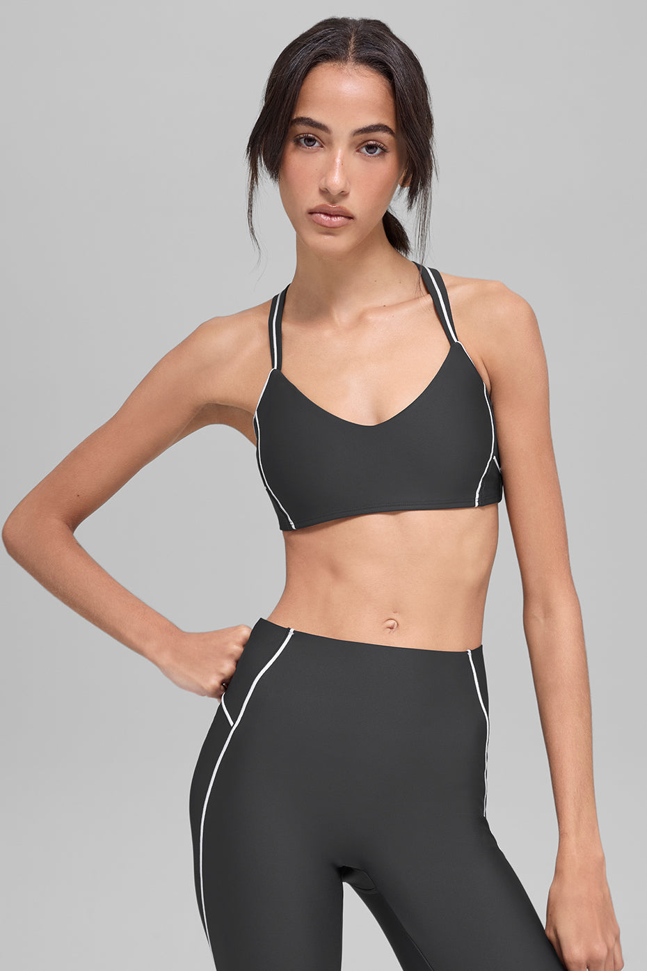 Airlift Haven Bra - Anthracite/White - Image 3