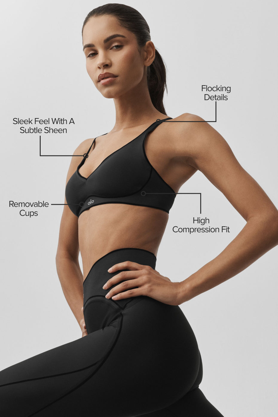 Airlift Top-Notch Bra - Black - Image 2