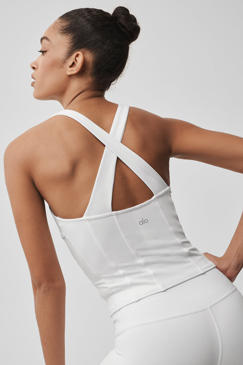 Airbrush Sparks Fly Corset Tank - White - Image 4