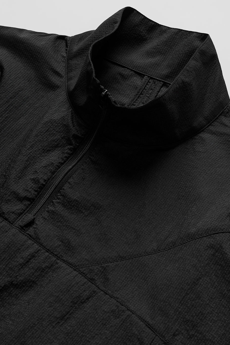 Cropped 1/4 Zip Aerial Pullover - Black - Image 6